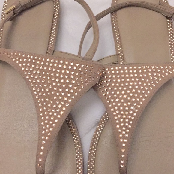 MICHAEL KORS “Enid” Embellished Suede Sandals 7.5M - Picture 4 of 6